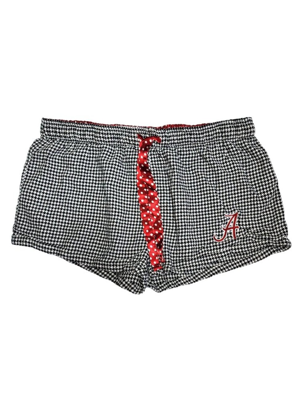 Women's Sideline Apparel Ladies Alabama Houndstooth Pajama Lounge Shorts Large